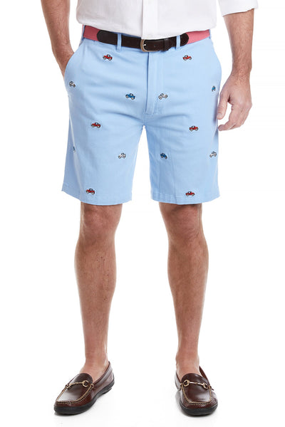Cisco Short Stretch Twill Liberty with Jeeps MENS EMBROIDERED SHORTS Castaway Nantucket Island