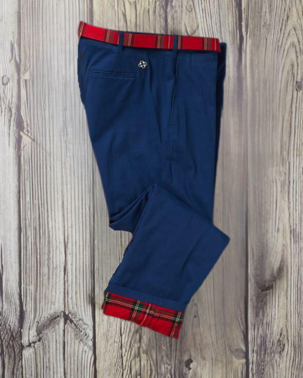 Flannel Lined Nantucket Navy Harbor Pant With Royal Stewart Tartan 30 / Navy / 34" Flannel Lined Nantucket Navy Harbor Pant With Royal Stewart Tartan 30 / Navy / 34"