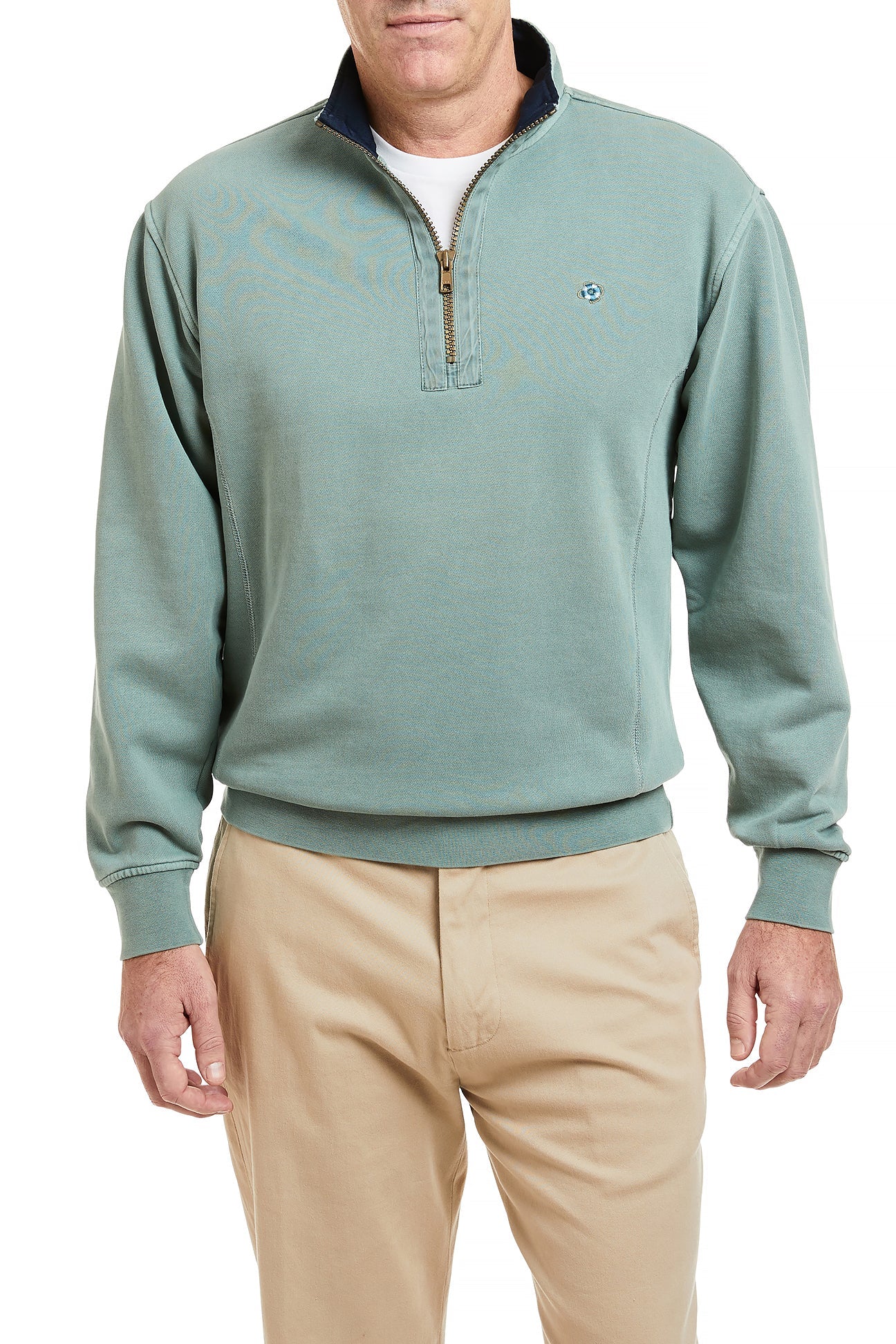 Breakwater Quarterzip Mens Sweatshirt Sage Green – Castaway