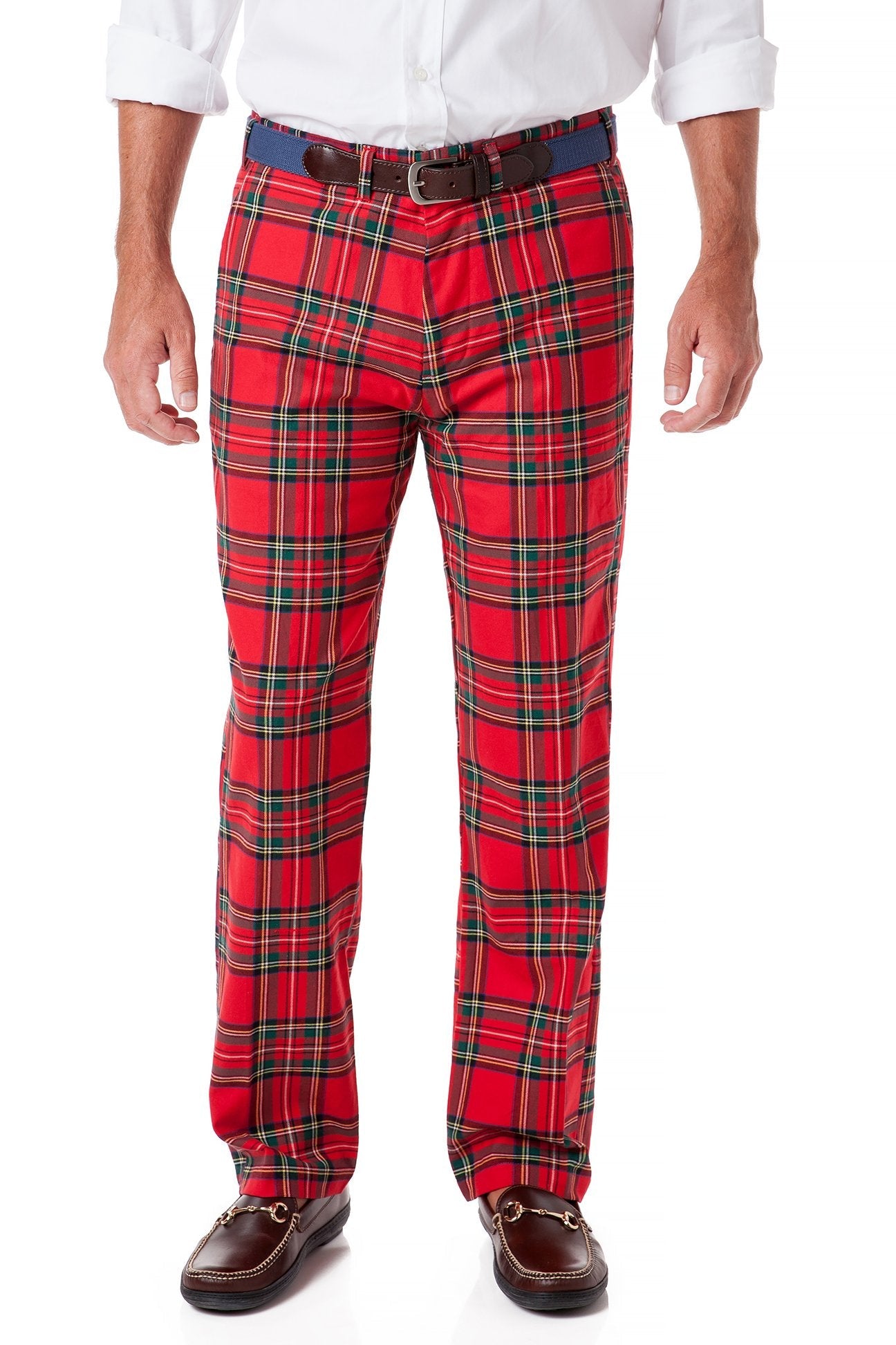 Castaway Mens Christmas Pant Twill Royal Stewart Tartan Plaid