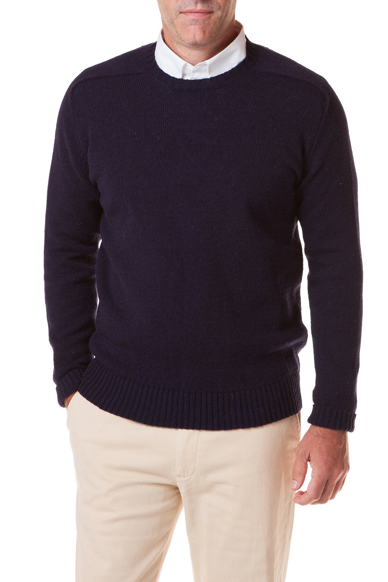 Navy outlet shetland sweater