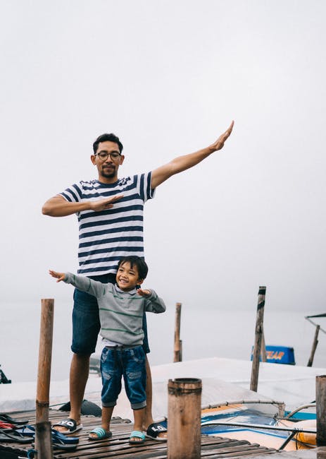 father and son family matching outfits