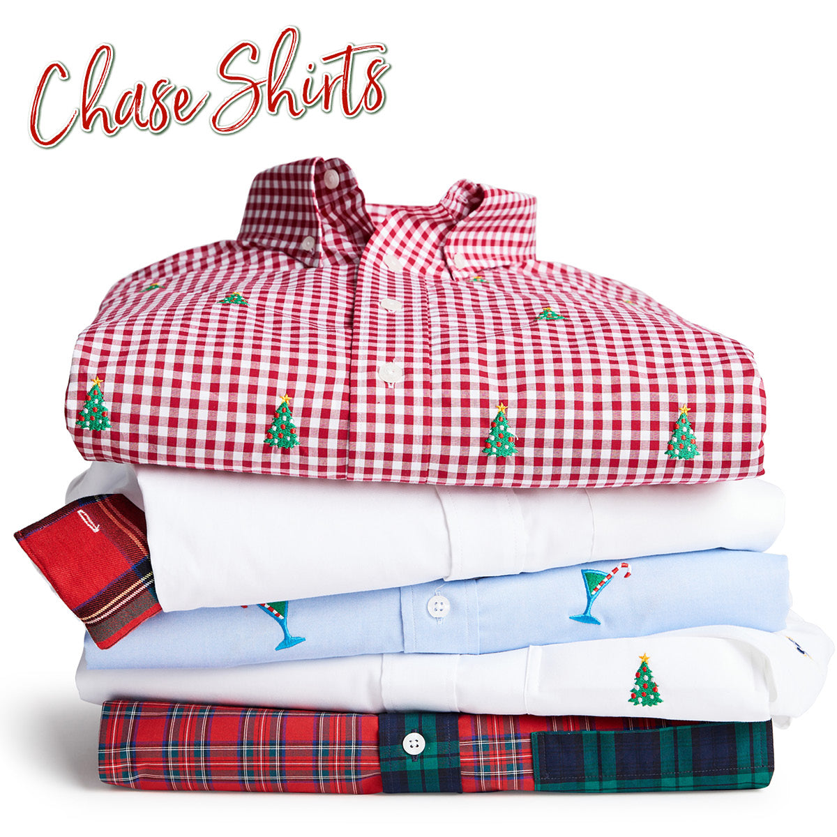 Holiday Chase Shirts, Extra Crisp and Cheerful for the Holidays
