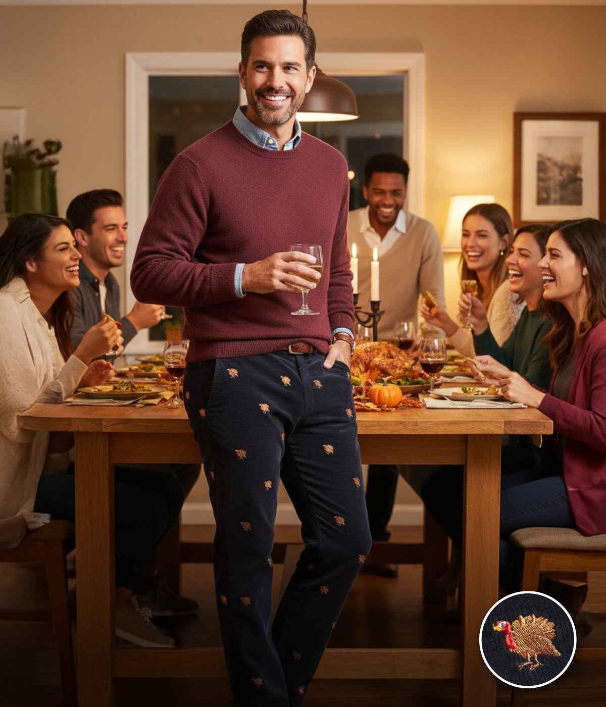 Thanksgiving outfits for men and ladies. 