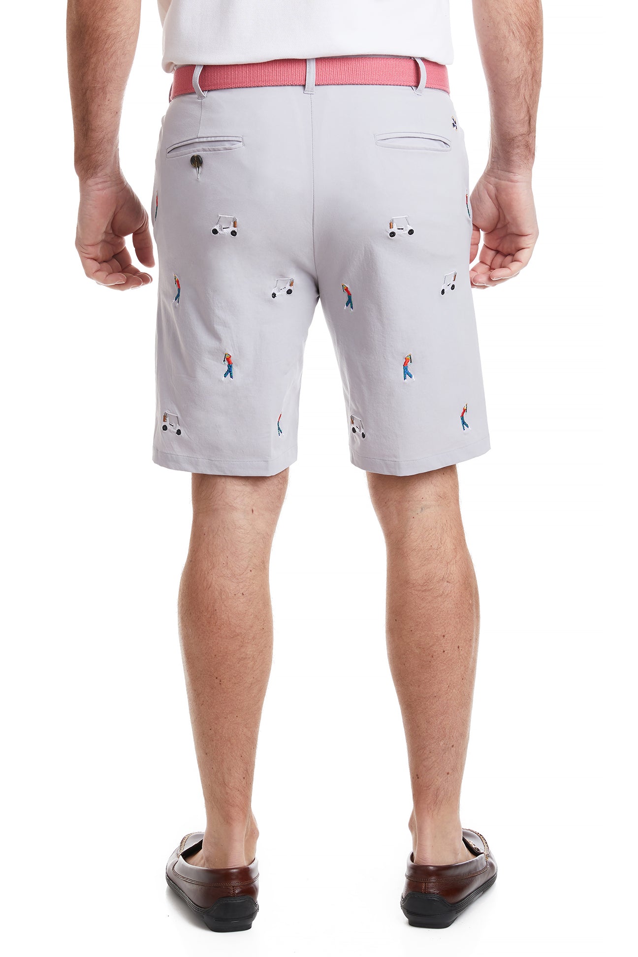 ACKformance Short Stone with Golf Cart and Golfer MENS EMBROIDERED SHORTS Castaway Nantucket Island