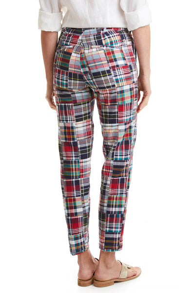 Ankle Capri Sconset Patch Madras LADIES PANTS Castaway Nantucket Island