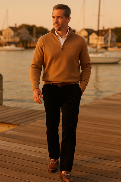 Beachcomber Corduroy Pant Black MENS PANTS Castaway Nantucket Island