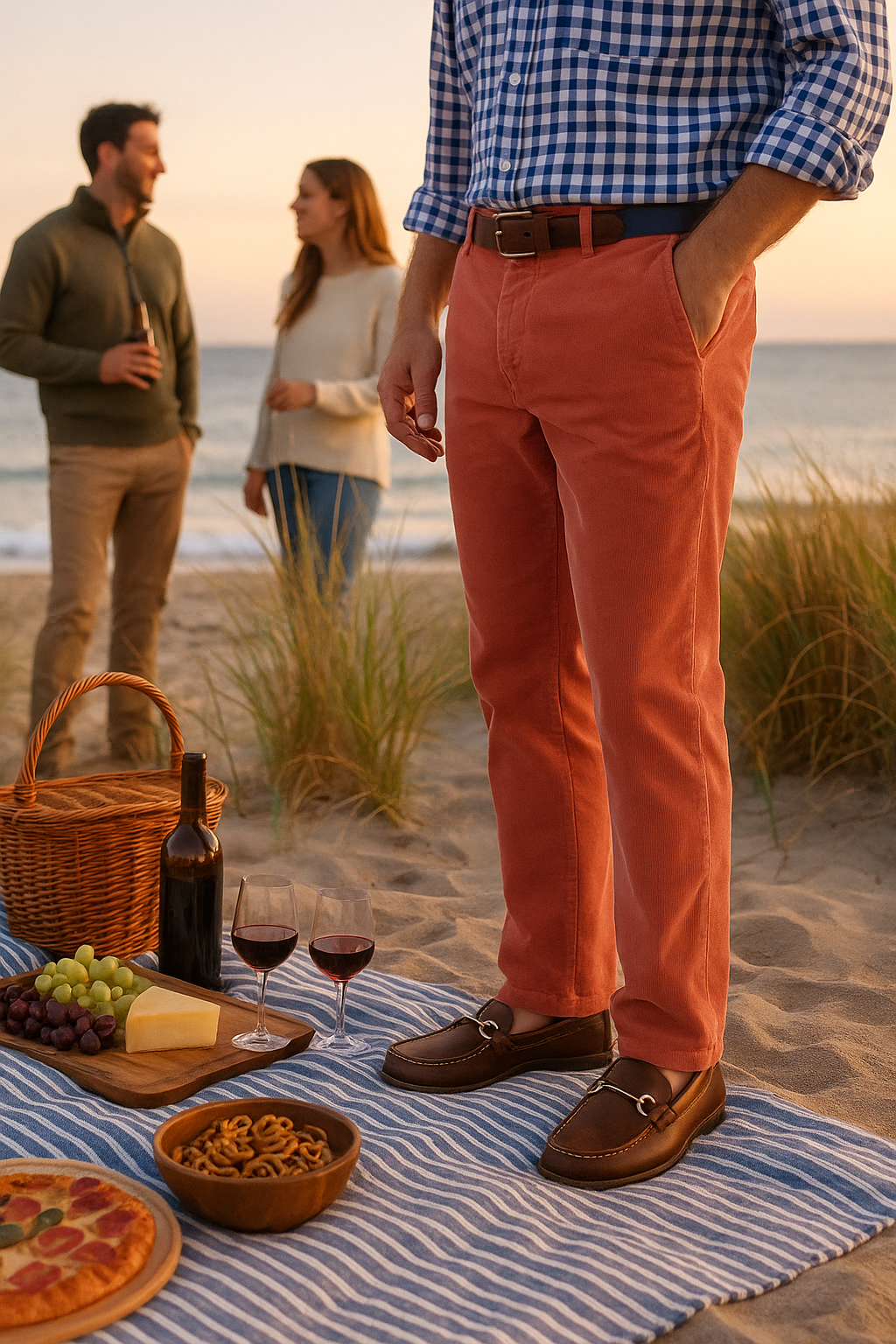 Beachcomber Corduroy Pant Nantucket Red MENS PANTS Castaway Nantucket Island
