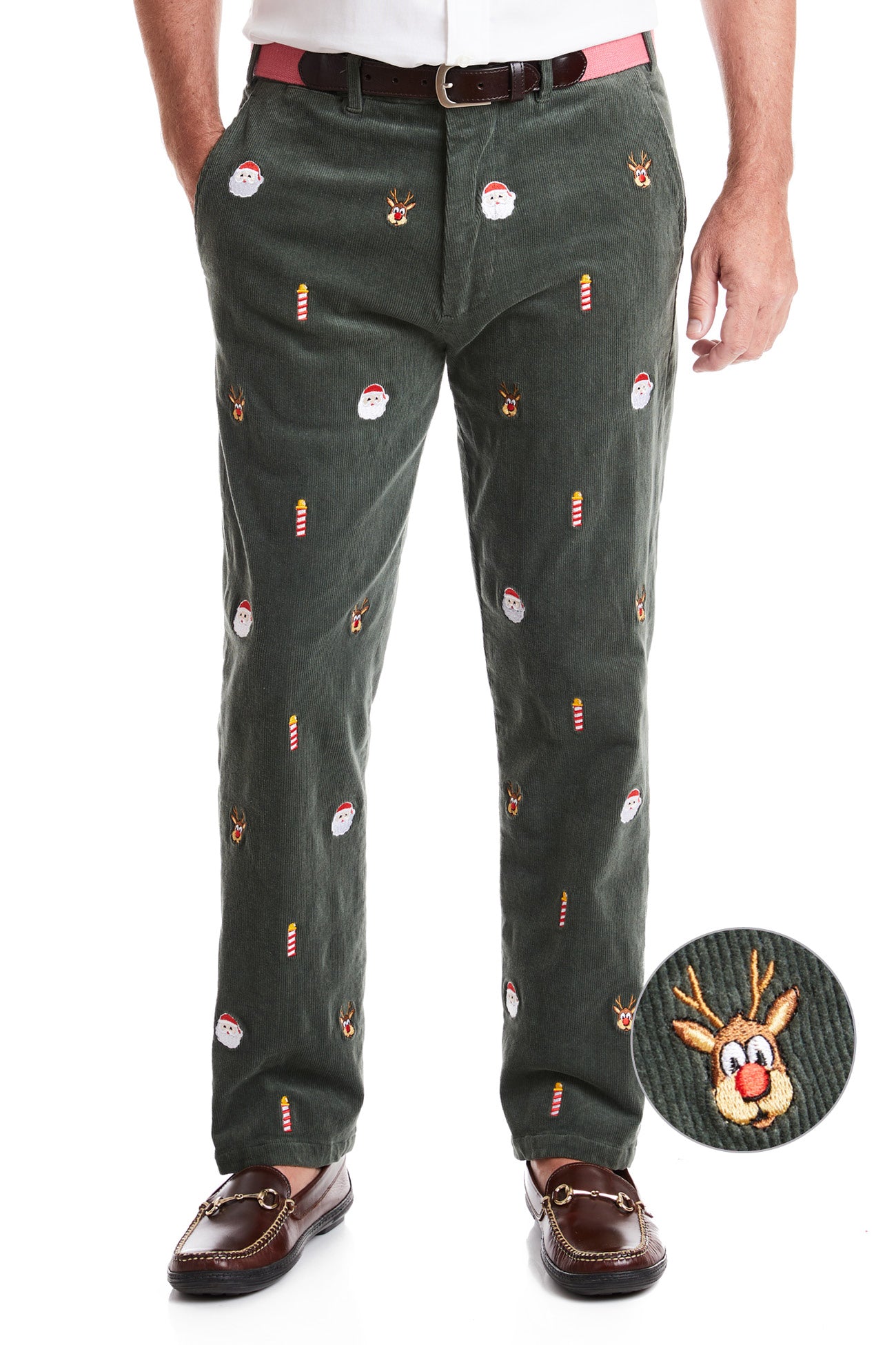 Beachcomber Corduroy Pant Olive with North Pole MENS OUTLET PANTS Castaway Nantucket Island