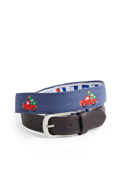 Bowsprit Belt Nantucket Navy with Christmas Delivery MENS BELTS Castaway Nantucket Island