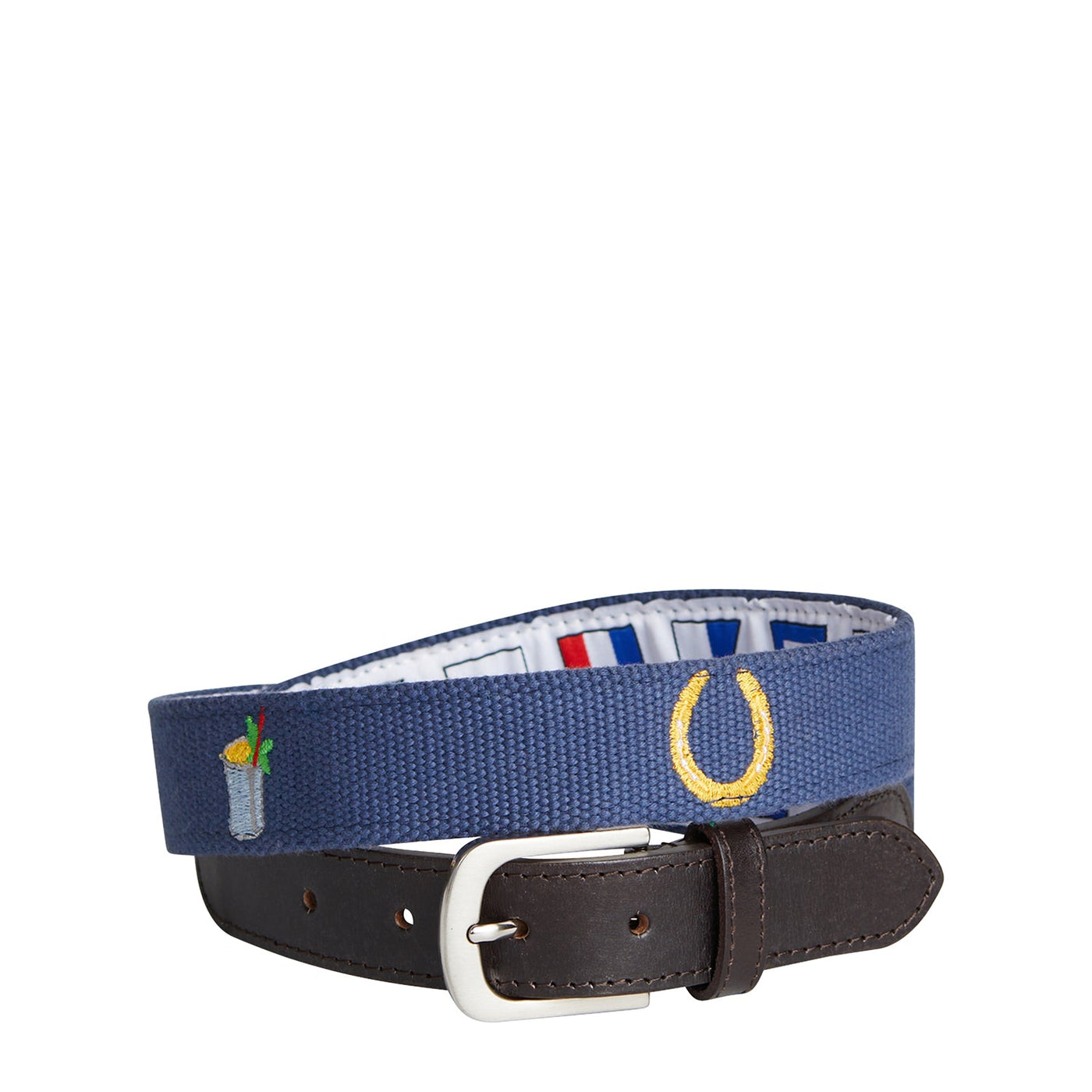 Bowsprit Belt Nantucket Navy with Lucky Mint Julep MENS BELTS Castaway Nantucket Island