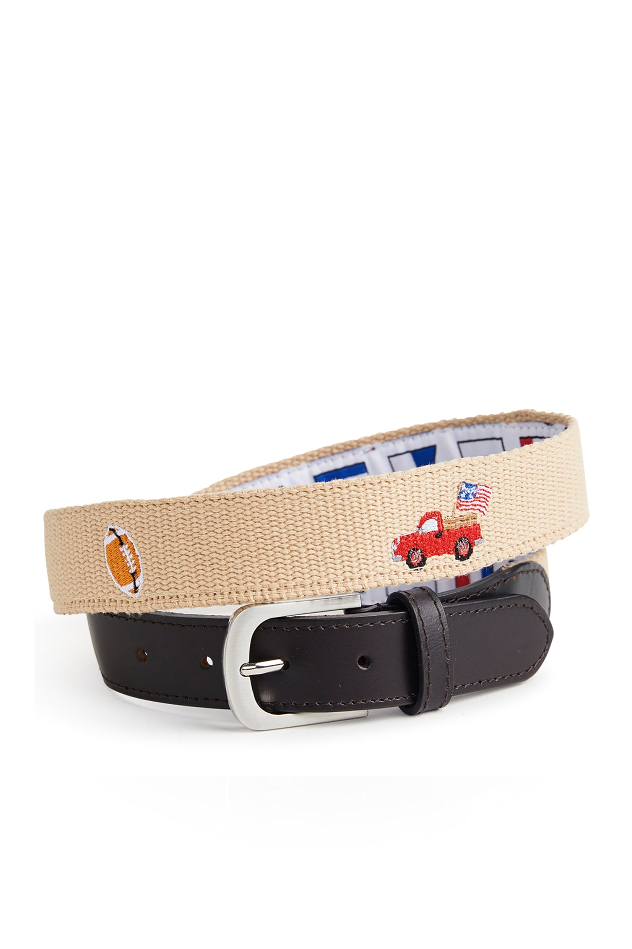 Bowsprit Belt Tan with Tailgate MENS BELTS Castaway Nantucket Island