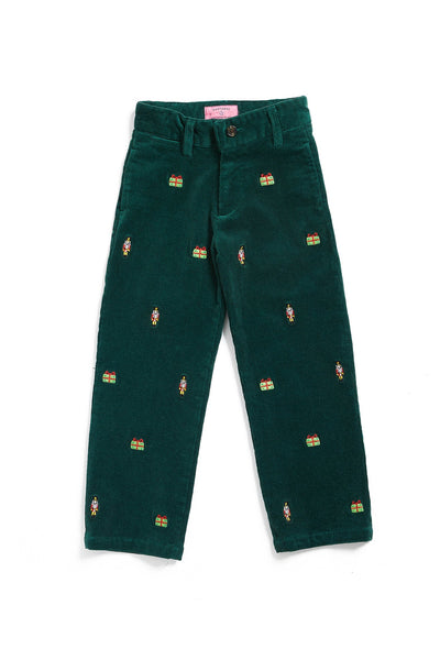 Boys Beachcomber Corduroy Pant Hunter with Nutcracker and Present BOYS PANTS Castaway Nantucket Island