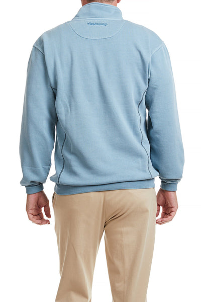 Breakwater Quarterzip Slate MENS OUTERWEAR Castaway Nantucket Island
