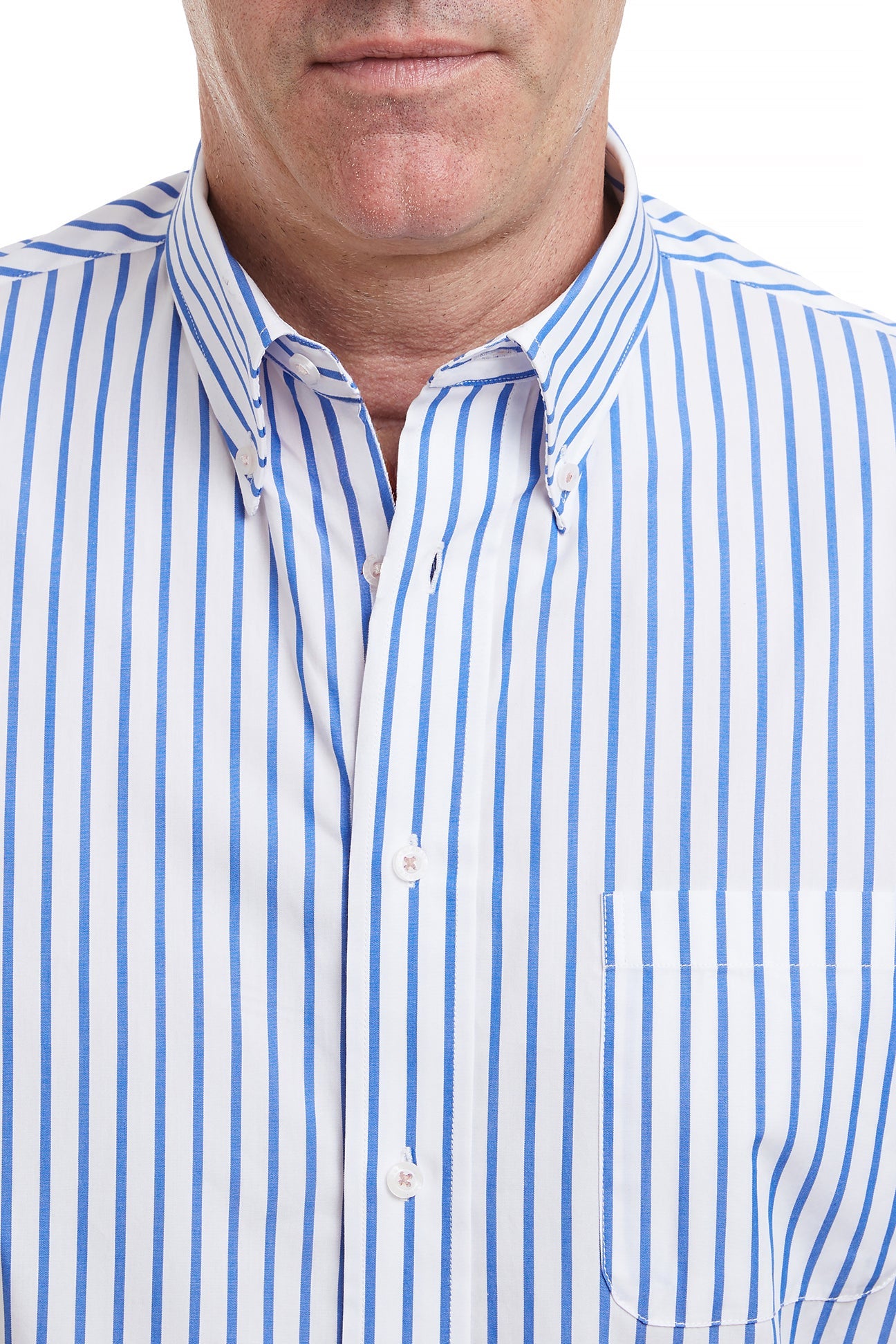 Chase Mens Shirt Blue Stripe MENS SPORT SHIRTS Castaway Nantucket Island