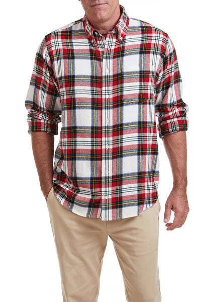 dress stewart flannel shirt Dress Stewart Tartan Cotton and Wool Blend Button-Down Shirt by Viyell