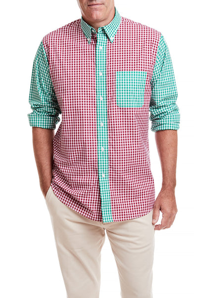 Chase Shirt Gingham Holiday Panel MENS SPORT SHIRTS Castaway Nantucket Island