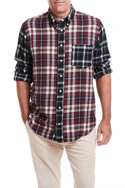 Chase Shirt Plaid Flannel Panel MENS SPORT SHIRTS Castaway Nantucket Island