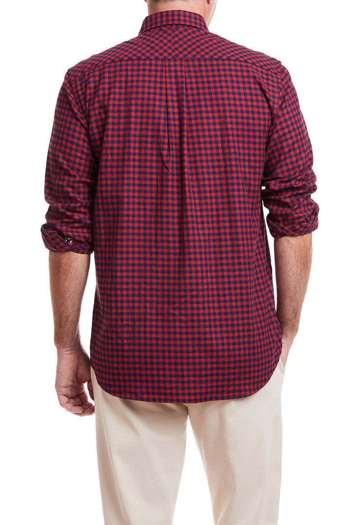 Chase Shirt Red and Navy Buffalo Check S / Red / Longsleeve