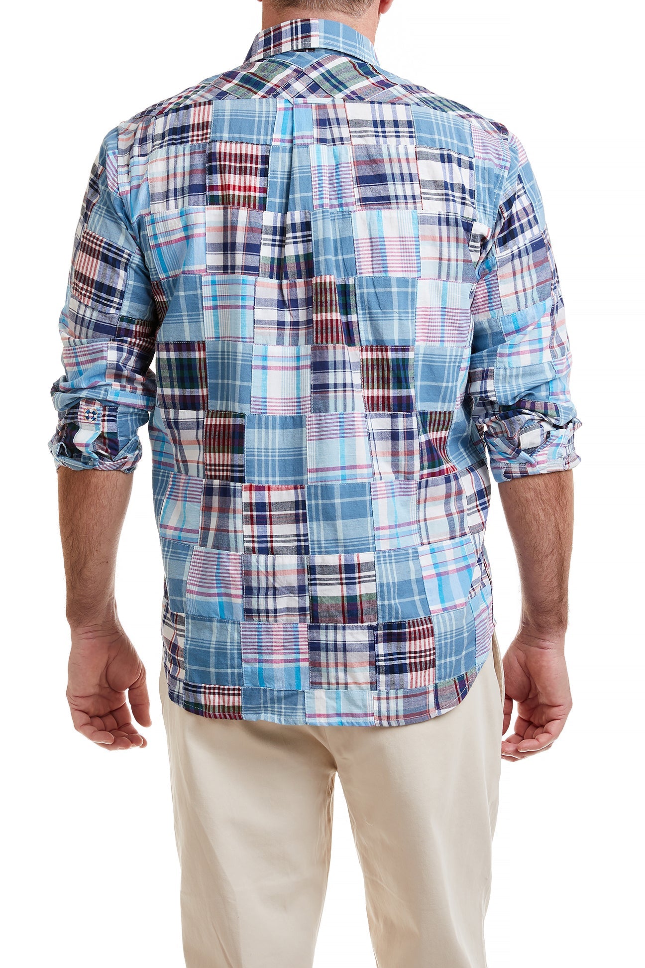 Chase Shirt Seapoint Patch Madras MENS SPORT SHIRTS Castaway Nantucket Island