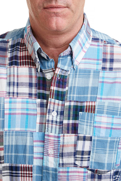 Chase Shirt Seapoint Patch Madras MENS SPORT SHIRTS Castaway Nantucket Island