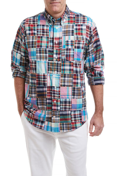 Chase Shirt Weston Patch Madras MENS SPORT SHIRTS Castaway Nantucket Island