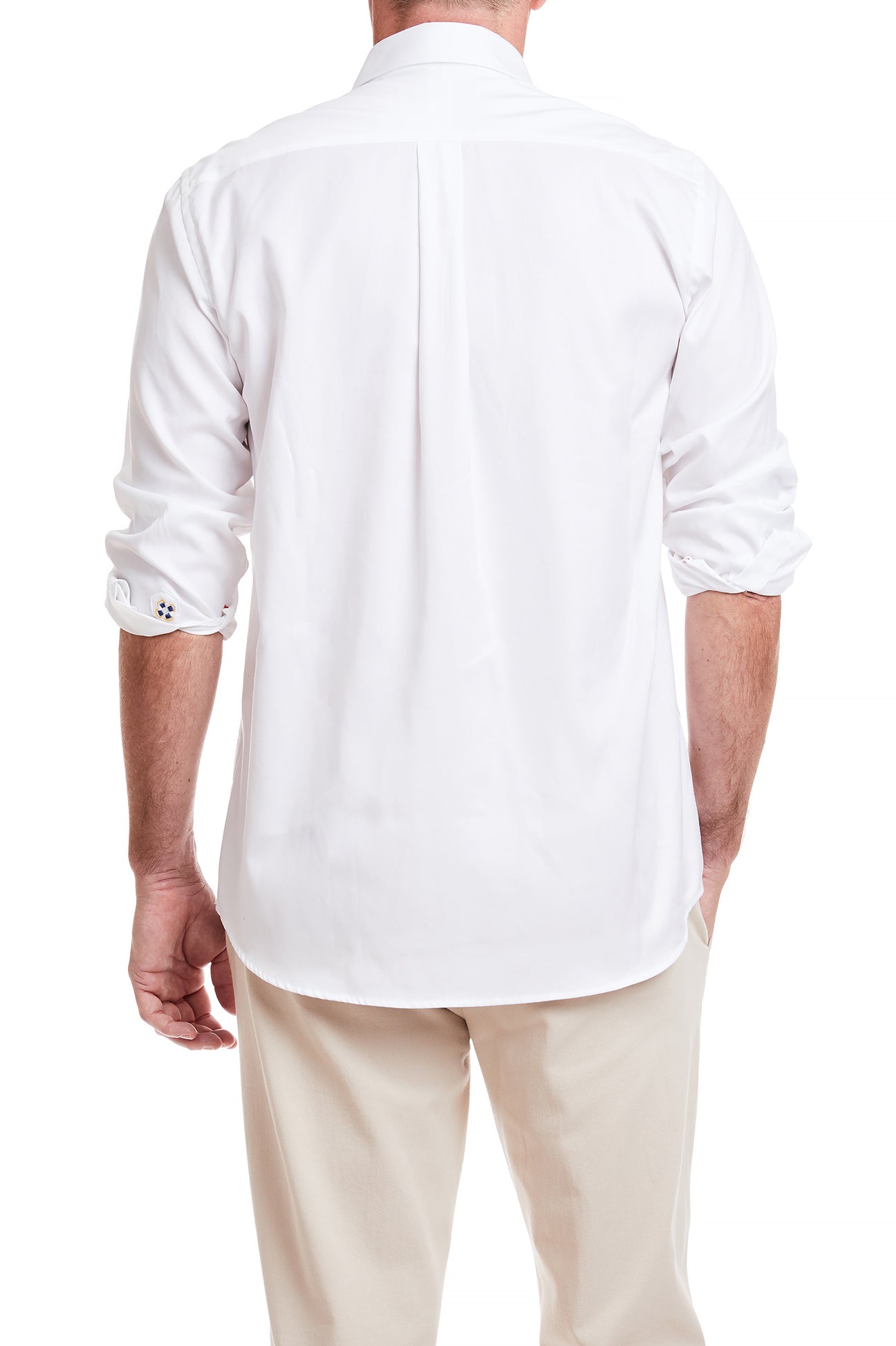 Castaway Mens Holiday Chase Shirt White Oxford with Single Christmas Tree Castaway Nantucket Island Castaway Mens Holiday Chase Shirt White Oxford with Single Christmas Tree Castaway Nantucket Island