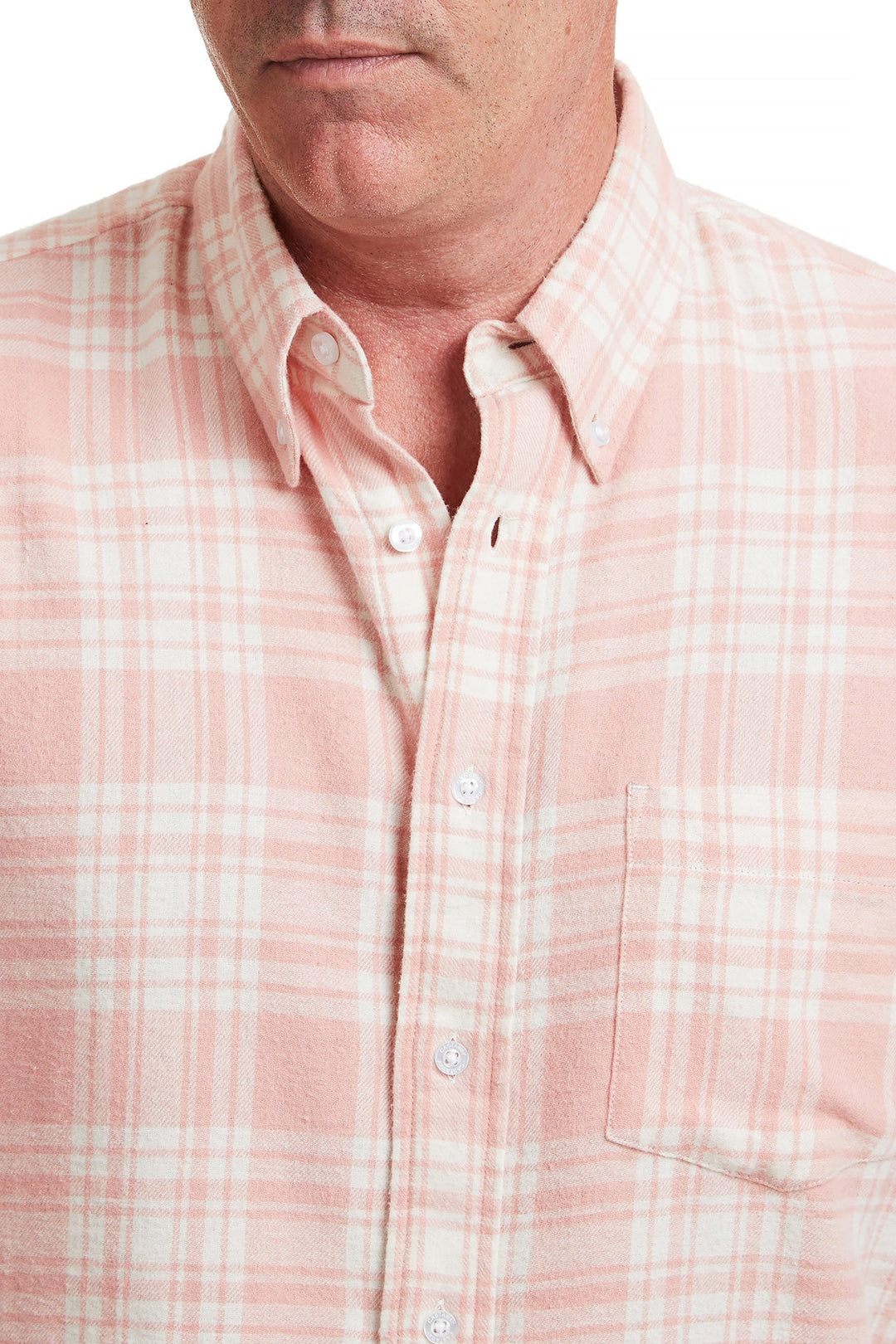Castaway Mens Chase Long Sleeve Shirt Winter Rose Plaid