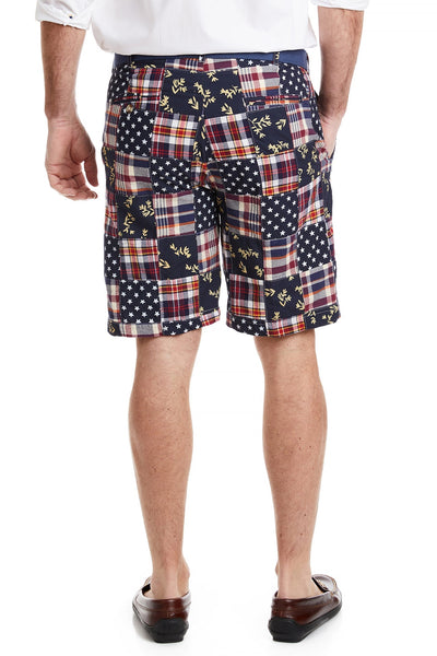 Cisco Short Patriotic Patch Madras MENS SHORTS Castaway Nantucket Island