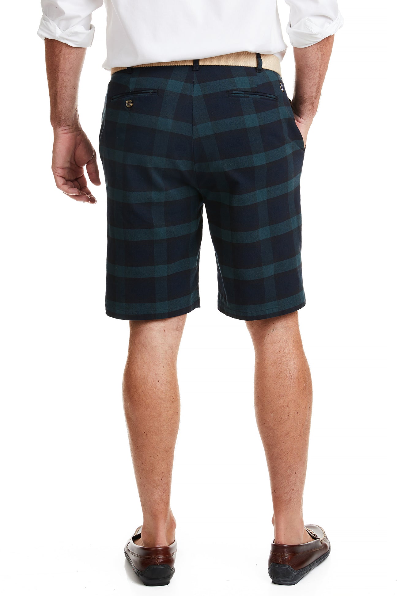 Cisco Short Stretch Twill Blackwatch Tartan MENS SHORTS Castaway Nantucket Island