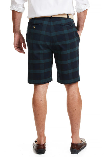 Cisco Short Stretch Twill Blackwatch Tartan MENS SHORTS Castaway Nantucket Island
