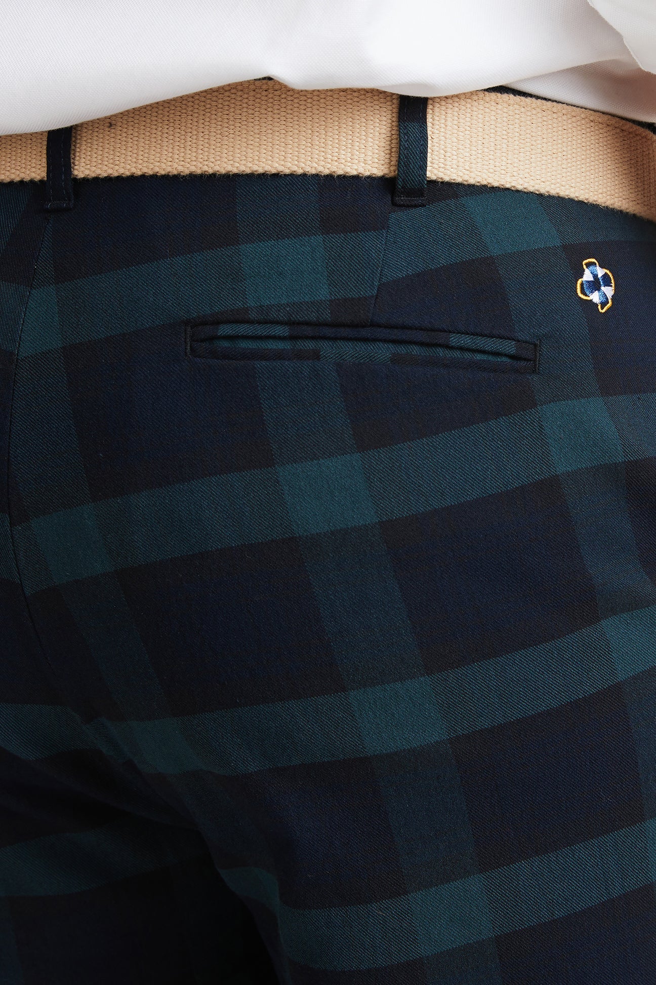 Cisco Short Stretch Twill Blackwatch Tartan MENS SHORTS Castaway Nantucket Island