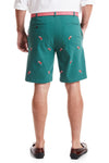 Cisco Short Stretch Twill Hunter with Candy Cane MENS EMBROIDERED SHORTS Castaway Nantucket Island