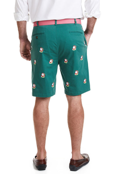 Cisco Short Stretch Twill Hunter with Santa Candy Cane MENS EMBROIDERED SHORTS Castaway Nantucket Island