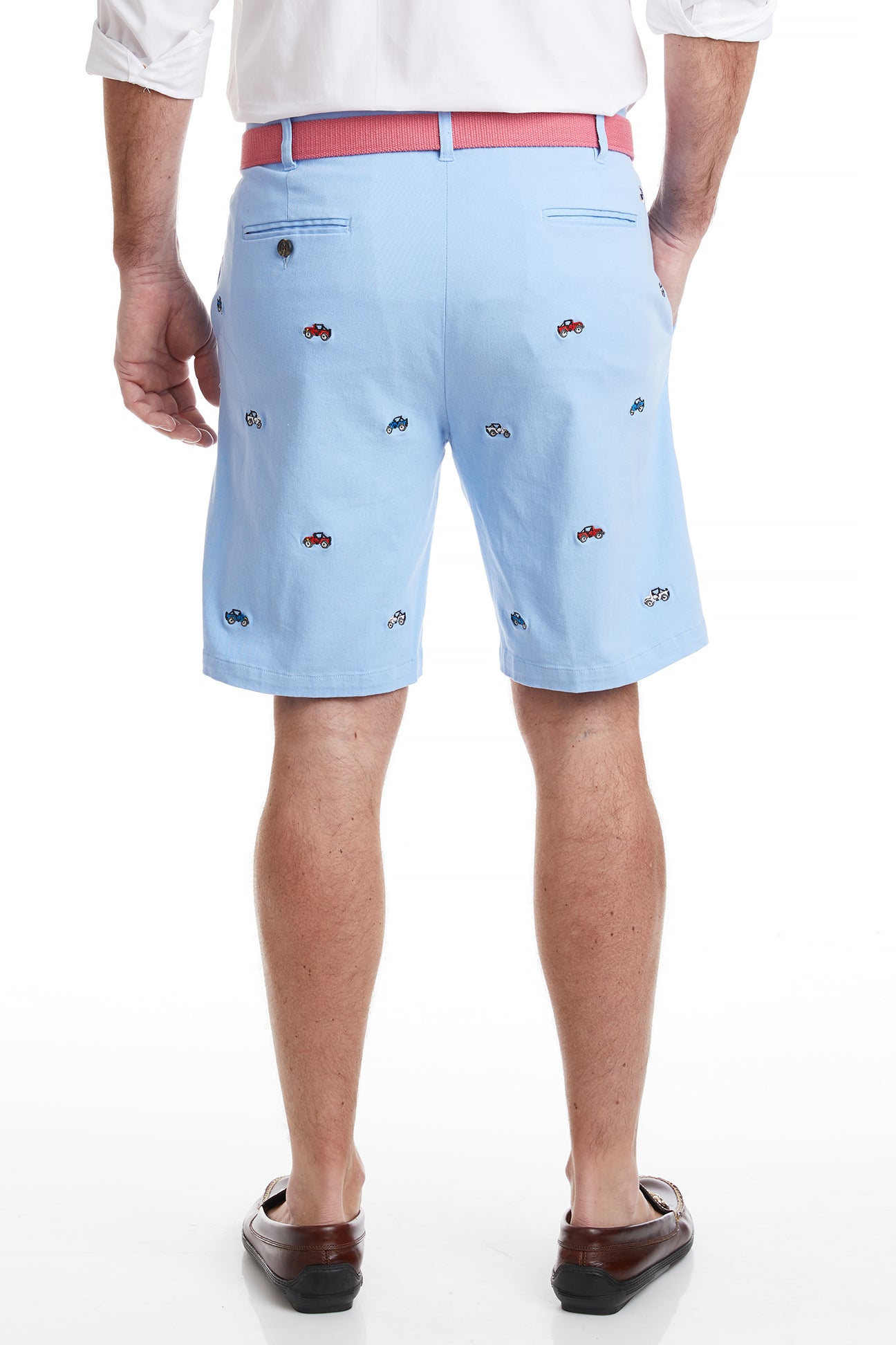 Cisco Short Stretch Twill Liberty with Jeeps MENS EMBROIDERED SHORTS Castaway Nantucket Island