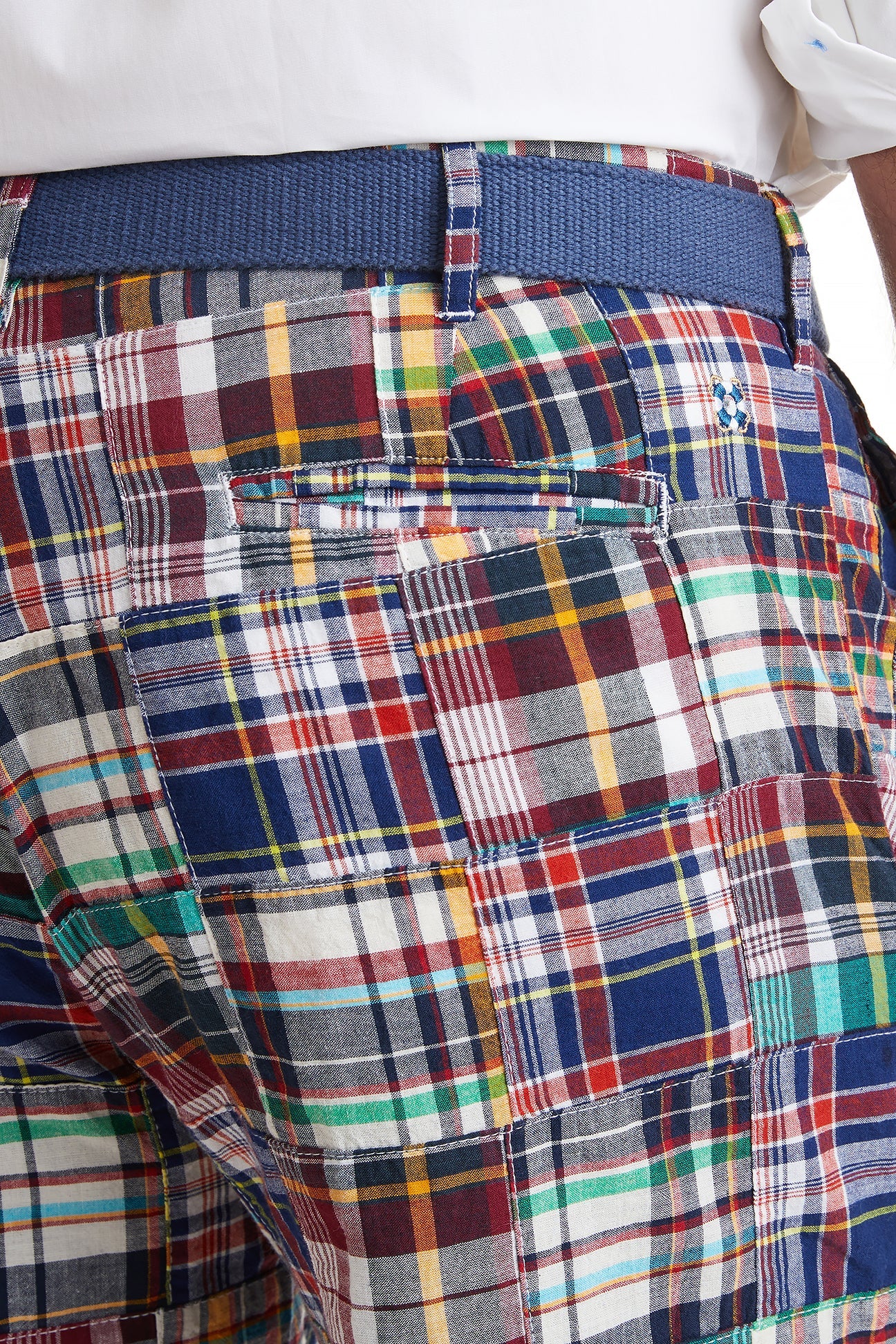 Cisco Short Stretch Twill Rockport Patch Madras MENS SHORTS Castaway Nantucket Island