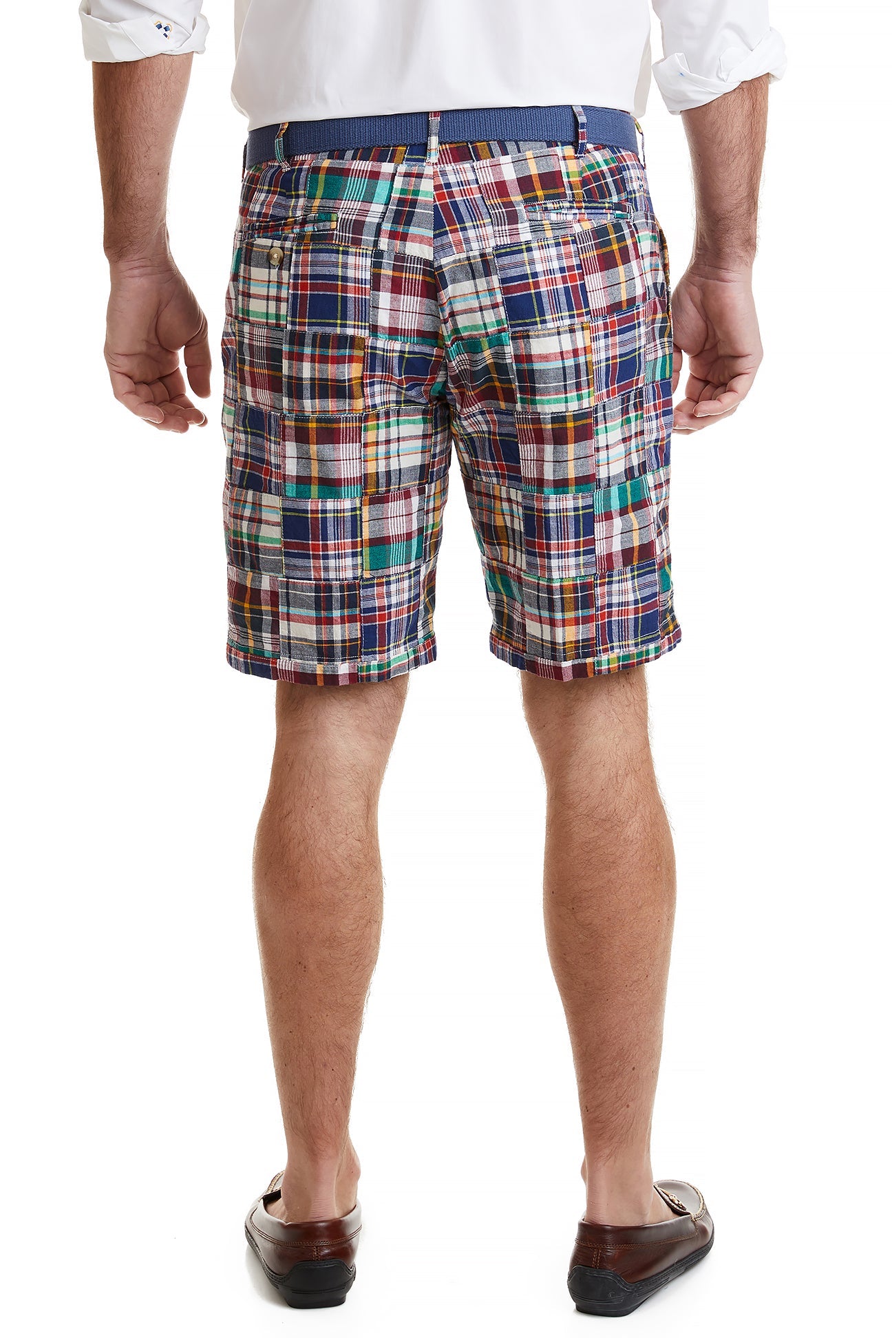 Cisco Short Stretch Twill Rockport Patch Madras MENS SHORTS Castaway Nantucket Island