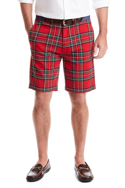 Cisco Short Stretch Twill Royal Stewart Tartan MENS SHORTS Castaway Nantucket Island