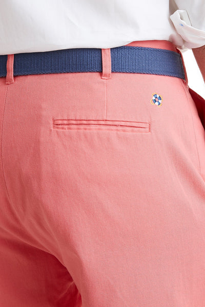 Cisco Short Stretch Twill Sunset Coral MENS SHORTS Castaway Nantucket Island