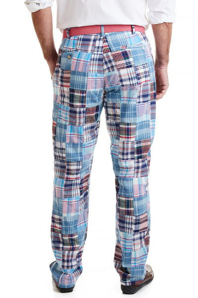 Harbor Pant Seapoint Patch Madras MENS PANTS Castaway Nantucket Island