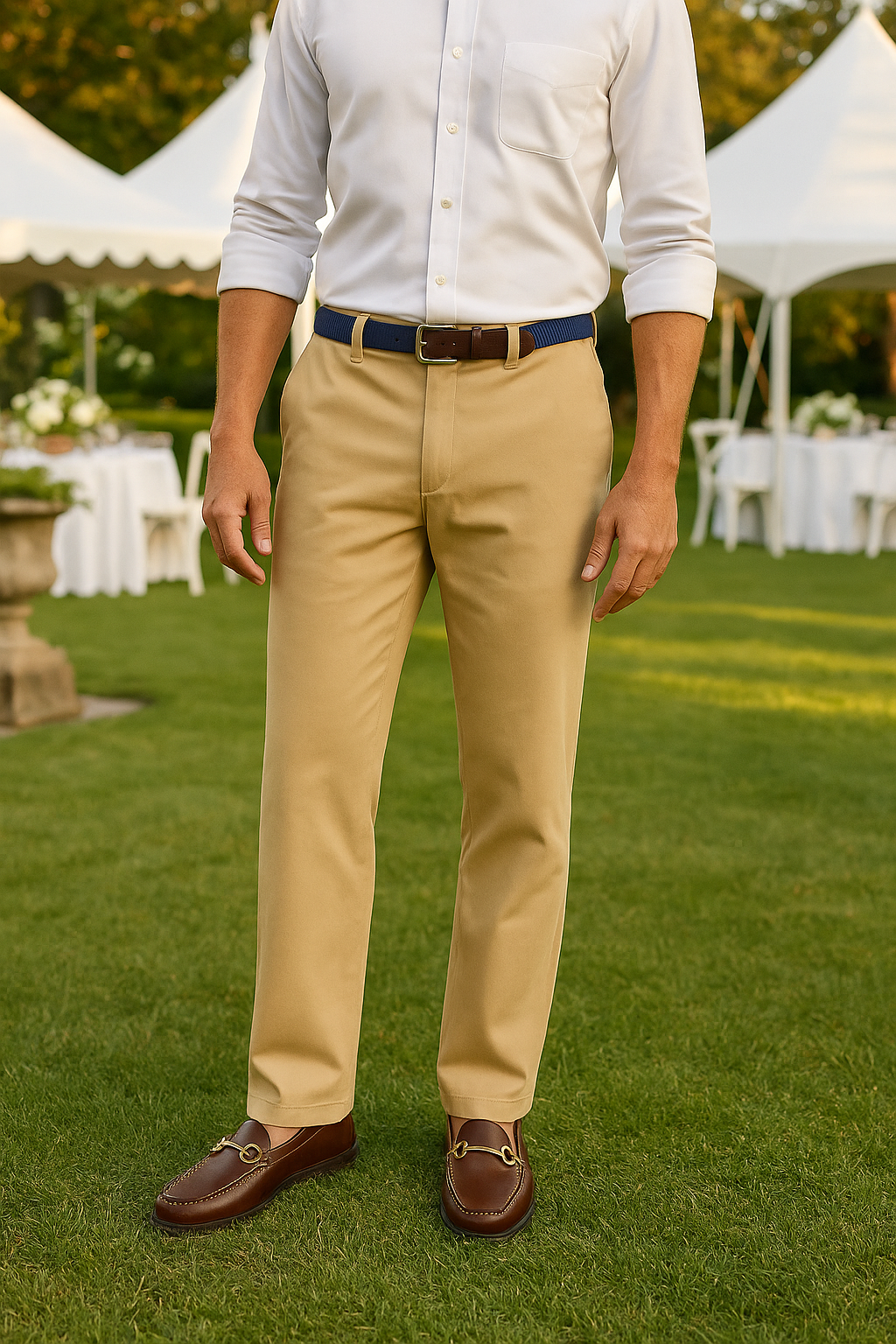 Harbor Pant Stretch Twill Khaki MENS PANTS Castaway Nantucket Island