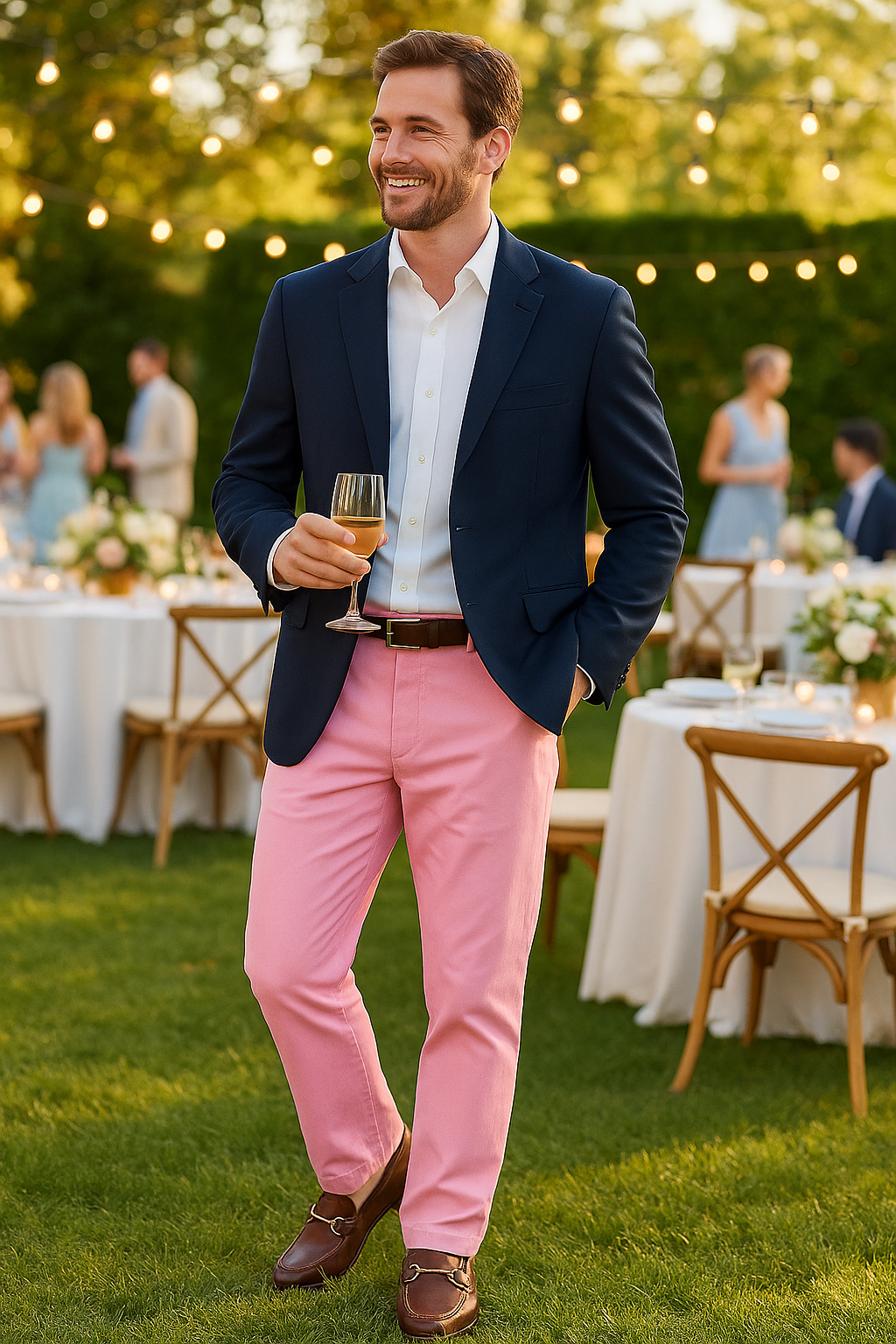 Harbor Pant Stretch Twill Pink MENS PANTS Castaway Nantucket Island