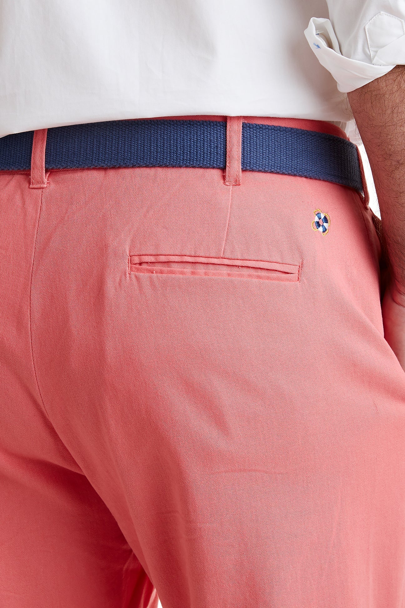 Harbor Pant Stretch Twill Sunset Coral MENS PANTS Castaway Nantucket Island