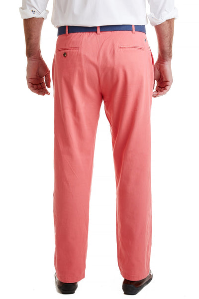 Harbor Pant Stretch Twill Sunset Coral MENS PANTS Castaway Nantucket Island