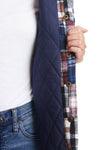 Ladies Shacket Colorado Flannel Patch Madras LADIES OUTERWEAR Castaway Nantucket Island