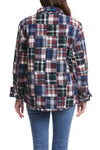 Ladies Shacket Colorado Flannel Patch Madras LADIES OUTERWEAR Castaway Nantucket Island