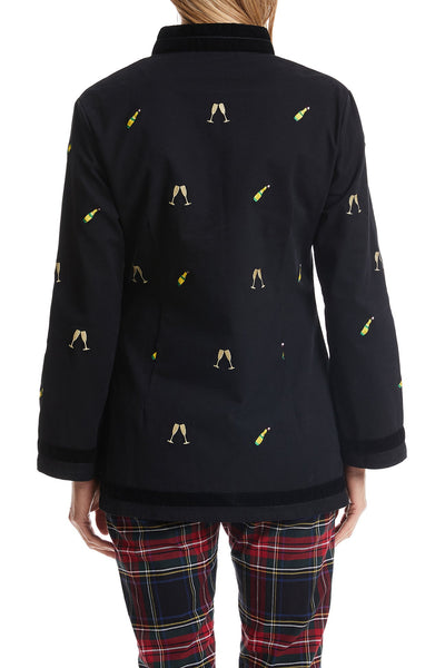 Ladies Tunic Top Twill Black with Champagne Toast TUNICS & DRESSES Castaway Nantucket Island