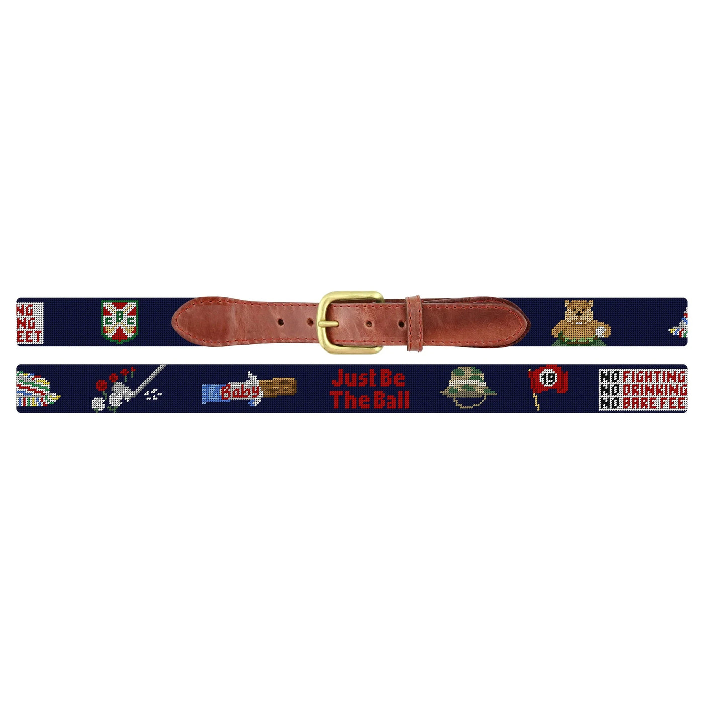 Needlepoint Belt Gopher Golf Life MENS BELTS Smathers & Branson