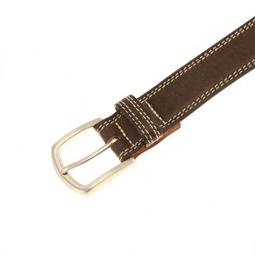 Raleigh Elk Leather Belt Mahogany MENS BELTS TB Phelps