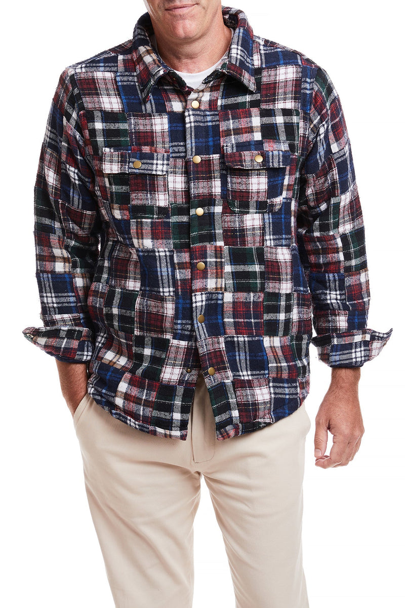 Shacket Colorado Flannel Patch Madras MENS OUTERWEAR Castaway Nantucket Island